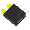 Dialight Yellow Right Angle PCB LED Indicator 3 mm (T-1), 2 LEDs 2.4 V Single Colour 553-0233-200F