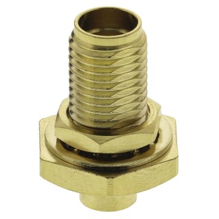 RS PRO SMA Series Coaxial Connector Panel Mount Female SMA, Straight Body Crimp 546-3147