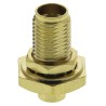 RS PRO SMA Series Coaxial Connector Panel Mount Female SMA, Straight Body Crimp 546-3147
