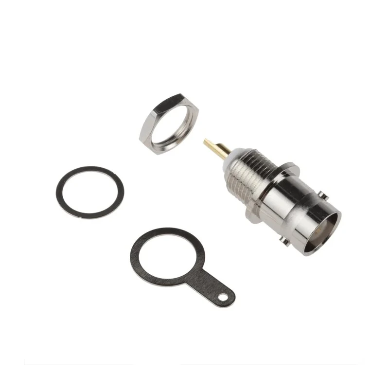 RS PRO BNC Series Coaxial Connector Panel Mount Female BNC, 50 Ω, Straight Body, Solder Termination 546-4897