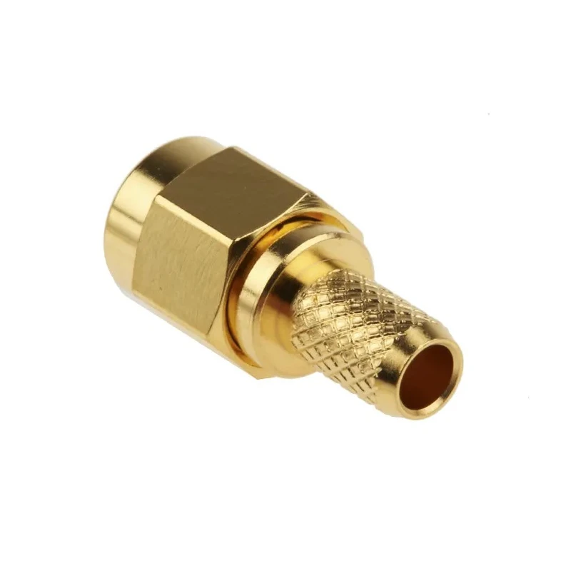 Telegartner RS PRO SMA Series Coaxial Connector Cable Male SMA 50 Ω Straight Body Crimp 12.4 GHz 500 V 165°C 546-3204
