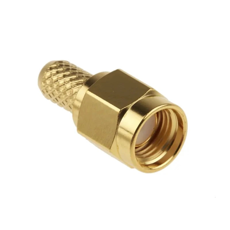 Telegartner RS PRO SMA Series Coaxial Connector Cable Male SMA 50 Ω Straight Body Crimp 12.4 GHz 500 V 165°C 546-3204