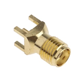 Amphenol RF RS PRO SMA Series Coaxial Connector PCB Female SMA, Straight Body Solder 546-3276
