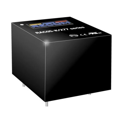Recom Industrial Grade Switching Power Supply 15V DC 5W Efficiency 83% PCB Mount RAC05-15SK/277