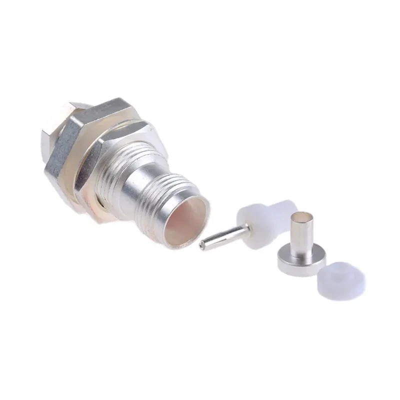 RS PRO TNC Series Coaxial Connector Bulkhead Mount Female TNC, 50 Ω, Straight Body Clamp 546-5222