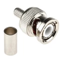 RS PRO BNC Series Coaxial Connector Cable Male BNC, 50 Ω, Straight Body Crimp 546-5036