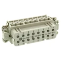 HARTING Heavy Duty Power Connector Insert 16A 600V Han A Series Female 16 Contacts 09200162812