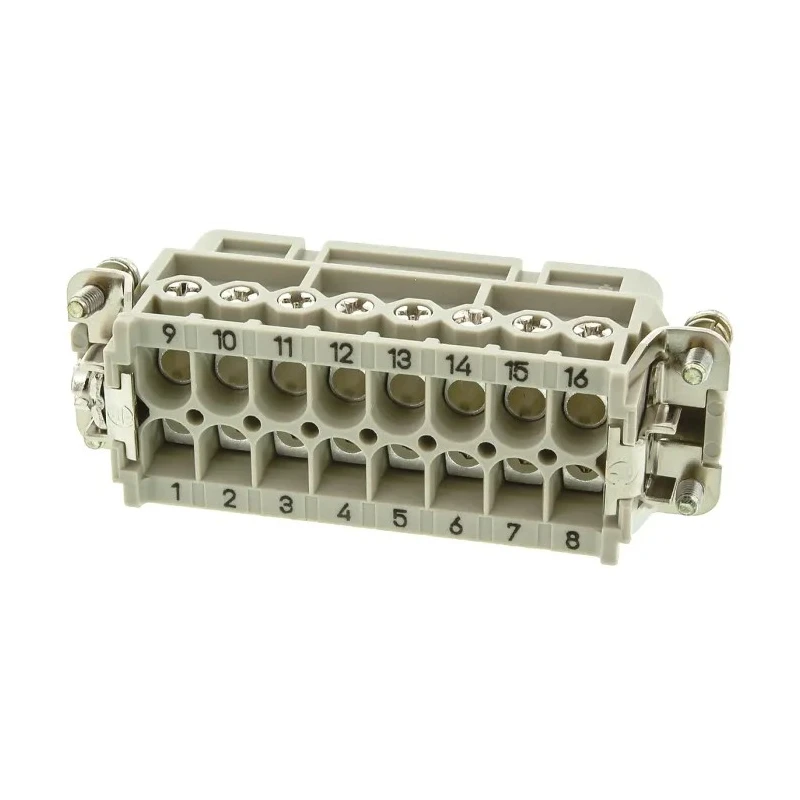 HARTING Heavy Duty Power Connector Insert 16A 600V Han A Series Female 16 Contacts 09200162812
