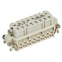 HARTING Heavy Duty Power Connector Insert 16A 600V Han A Series Female 16 Contacts 09200162812