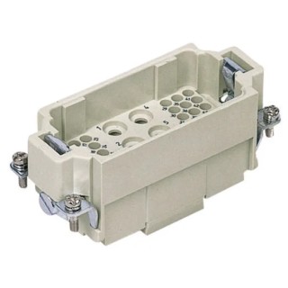 HARTING Heavy Duty Power Connector Insert 40A Han K Series Male 43 Contacts 09380423001