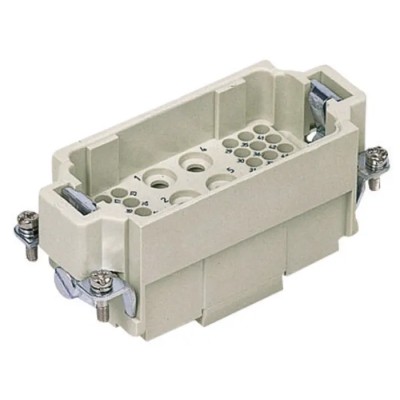 HARTING Heavy Duty Power Connector Insert 40A Han K Series Male 43 Contacts 09380423001