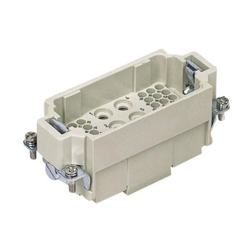 HARTING Heavy Duty Power Connector Insert 40A Han K Series Male 43 Contacts 09380423001