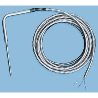 Correge PT100 RTD Sensor 8 mm Diameter, 100 mm Length, 6 Wire, Class B Accuracy, 250 °C Max Temperature PT100
