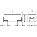 KYOCERA AVX 330 nF 50V DC MnO2 Tantalum Capacitor Surface Mount 