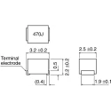 TDK 1210 Shielded Wirewound Surface Mount Inductor with Ferrite Core 100 μH ±5 % 40 mA Idc Q:20 NLV32T-101J-PF