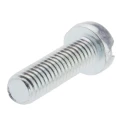 RS PRO Slot Cheese Steel Machine Screw M6 Thread, Bright Zinc Finish, 20 mm Length 546-6382