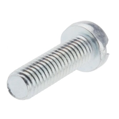 RS PRO Slot Cheese Steel Machine Screw M6 Thread, Bright Zinc Finish, 20 mm Length 546-6382