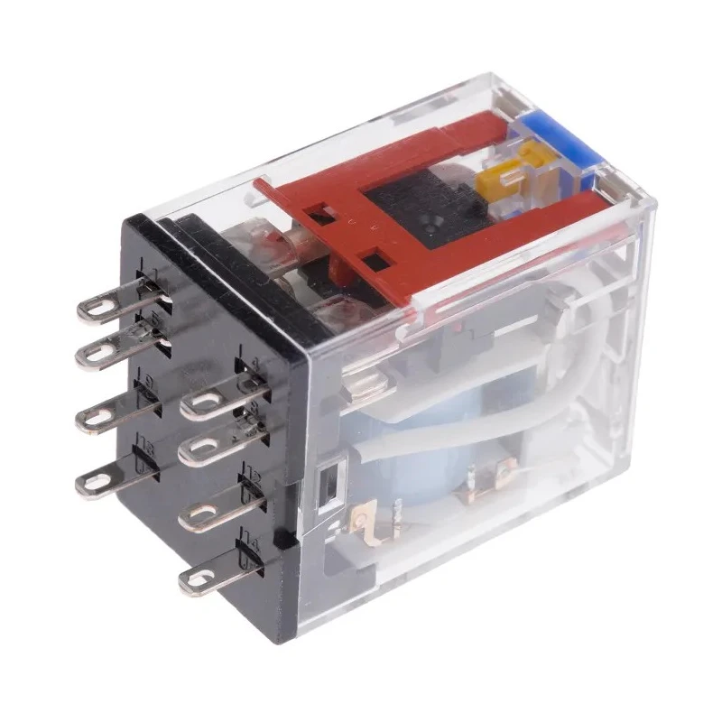 Omron DIN Rail Power Relay 12V DC Coil 10A Switching Current DPDT MY2IN DC12(S)