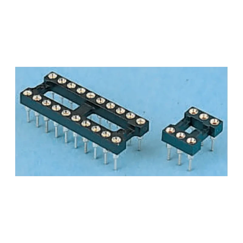 E-TEC POS/POO/PCL 2.54 mm Pitch Vertical 32 Way Through Hole Turned Pin Open Frame DIL Socket 500V 3A POS-632-S001-95 X12