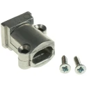 HARTING Straight D-Sub Backshell Natural Colour 61030000044