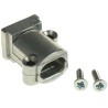 HARTING Straight D-Sub Backshell Natural Colour 61030000044