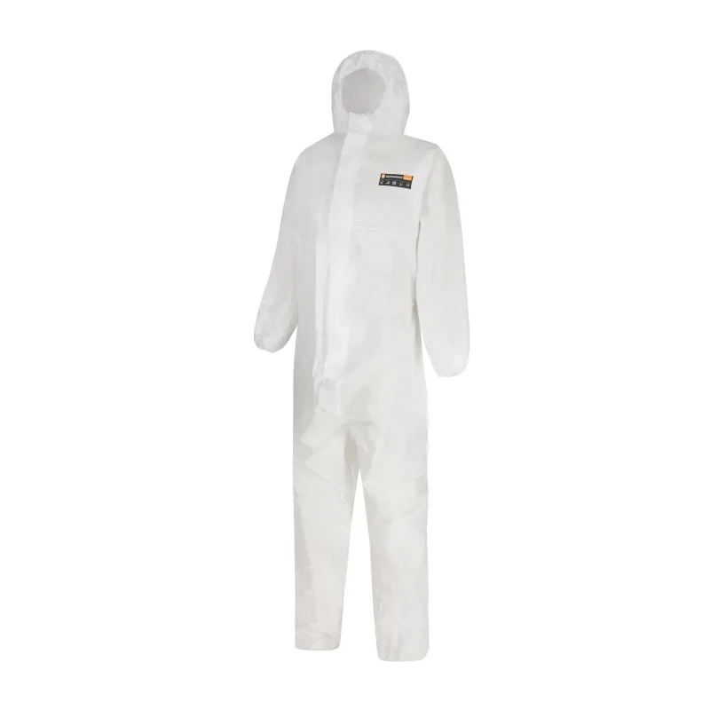 Skytec White Disposable Coverall Overall Chemical Resistant, Size XL, Chest 114 to 122 cm PDS2B/HS200C/WH4