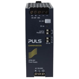 PULS CP DIN Rail Power Supply 1 Phase 24V DC, 20A Output, 480W Power, IP20, Czech Republic CP20.241-C1