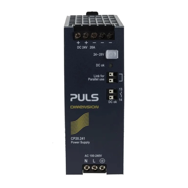 PULS CP DIN Rail Power Supply 1 Phase 24V DC, 20A Output, 480W Power, IP20, Czech Republic CP20.241-C1