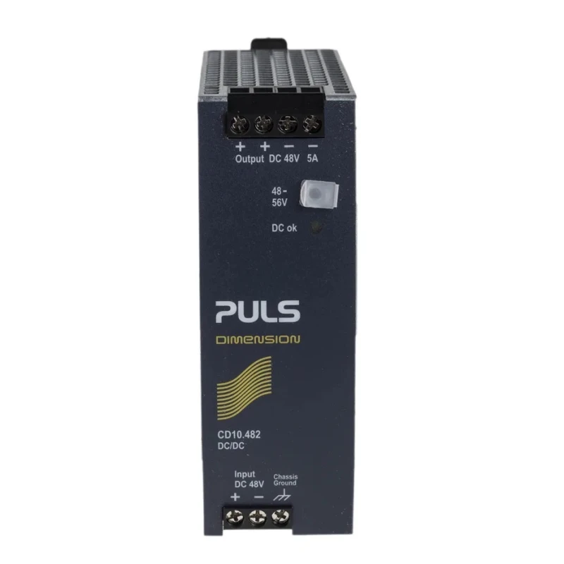 PULS Isolated DIN Rail DC/DC Converter 48V dc Output 5A 60V dc Input 240W High Efficiency CD10.482