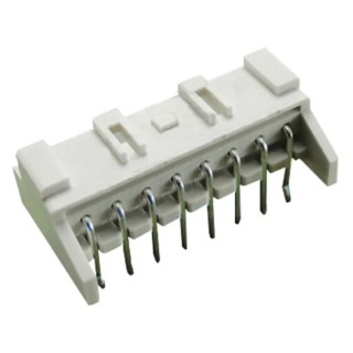 JST XA Series Right Angle Through Hole PCB Header, 8 Contacts, 2.5 mm Pitch, 1 Row, Shrouded S08B-XASK-1 (LF)(SN)