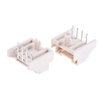 JST XA Series Right Angle Through Hole PCB Header, 4 Contacts, 2.5 mm Pitch, 1 Row, Shrouded S04B-XASK-1 (LF)(SN)