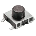 Schurter IP67 Black Tactile Switch 1.3 mm Actuator Length SPST 50mA 42V dc Surface Mount 1241.1619.11