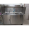 Stainless Steel Double Sink with Platform