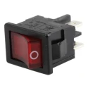 Marquardt Illuminated DPST On-Off Rocker Switch Panel 4A 250V ac Red Actuator 1855.1102