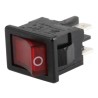 Marquardt Illuminated DPST On-Off Rocker Switch Panel 4A 250V ac Red Actuator 1855.1102