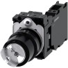 Siemens IP66, IP67, IP69K, IP20 Key Switch, SPDT, 10A, 2 Positions, Latching, Plastic Housing 3SU1100-4BF11-3FA0