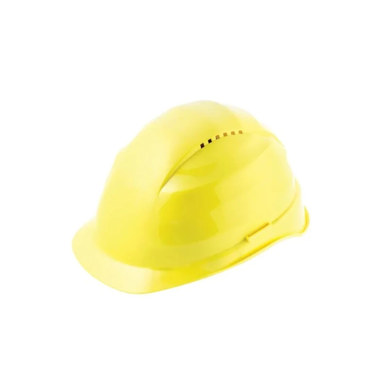 Skytec Safety Helmet Yellow Ventilated Adjustable Polyethylene with 6-Point Suspension 2C6000GE0000