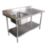 Stainless Steel Single Sink Unit With Work Table