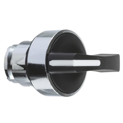 Schneider Electric Harmony Series 3 Position Selector Switch Head 22 mm Cutout Black Handle IP66 IP67 IP69 ZB4BJ8