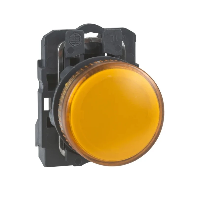 Schneider Electric Panel Mount Orange LED Pilot Light Harmony 22mm Cutout 250V IP66 IP67 XB5AV65
