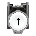 Schneider Electric Harmony XB4 Series Push Button Switch Slow Break Panel Mount 22 mm Cutout SPST White LED IP66 XB4BA3341
