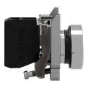 Schneider Electric Harmony XB4 Series Push Button Switch Slow Break Panel Mount 22 mm Cutout SPST White LED IP66 XB4BA3341