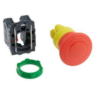Schneider Electric Harmony XB5 Series Pull Release Emergency Stop Push Button Panel Mount 22mm Cutout SPDT IP69K XB5AT845