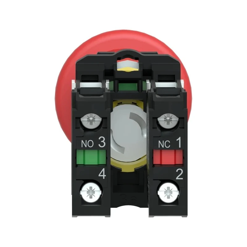 Schneider Electric Harmony XB5 Series Pull Release Emergency Stop Push Button Panel Mount 22mm Cutout SPDT IP69K XB5AT845