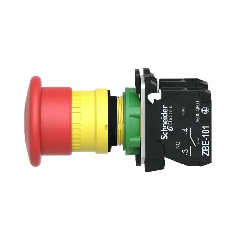 Schneider Electric Harmony XB5 Series Pull Release Emergency Stop Push Button Panel Mount 22mm Cutout SPDT IP69K XB5AT845