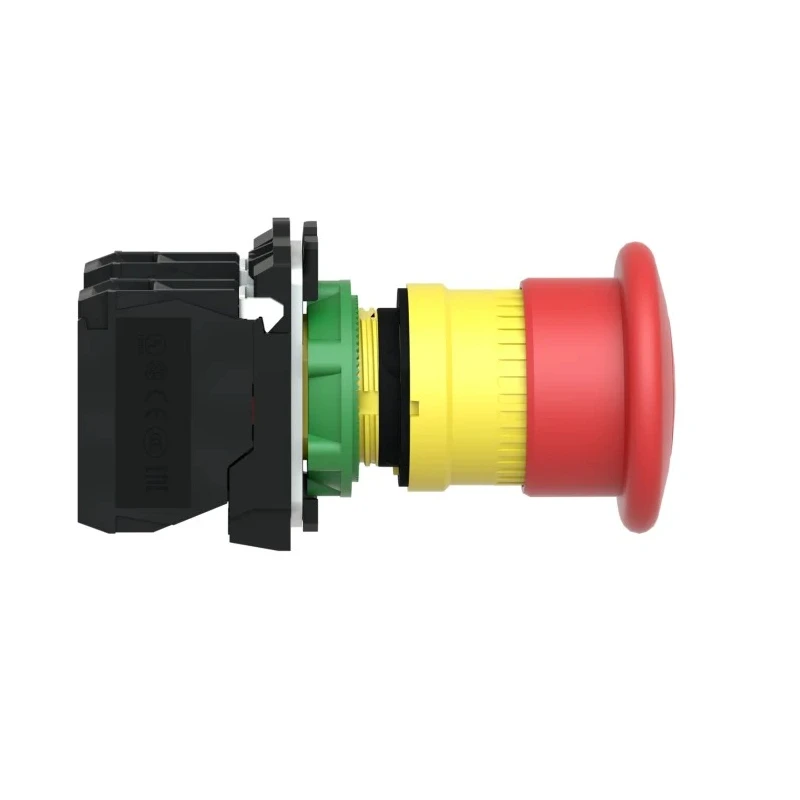 Schneider Electric Harmony XB5 Series Pull Release Emergency Stop Push Button Panel Mount 22mm Cutout SPDT IP69K XB5AT845