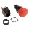 Schneider Electric Harmony XB6 Series Twist Release Emergency Stop Push Button, Panel Mount, 16 mm Cutout, 2 NO/2 XB6AS8349B