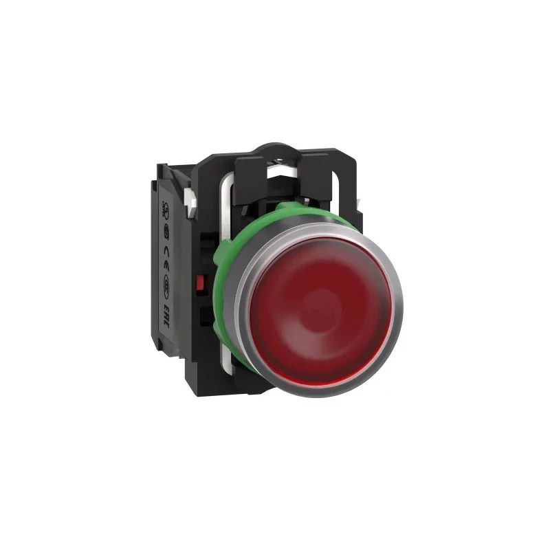 Schneider Electric Harmony Series Illuminated Push Button Switch, Spring Return, Panel Mount, 22 mm Cutout, SPDT XB5AW34B5