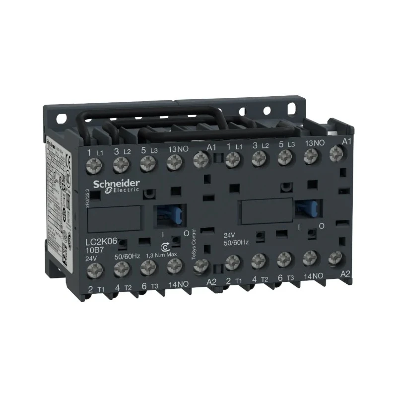 Schneider Electric TeSys K 3-Pole Reversing Contactor, 48V AC Coil, 6A, 3 kW, 690V AC LC2K0610E7