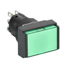 Schneider Electric Harmony Series Illuminated Push Button Switch, Spring Return, Panel Mount, 16 mm Cutout, SPDT XB6EDW3B1P